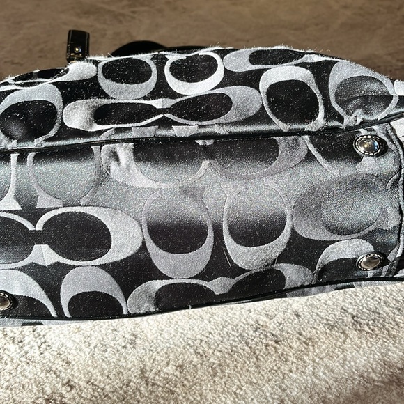 COACH ADDISON SIGNATURE BLACK NYLON TRAVEL DIAPER BAG F18376 - Picture 11 of 16